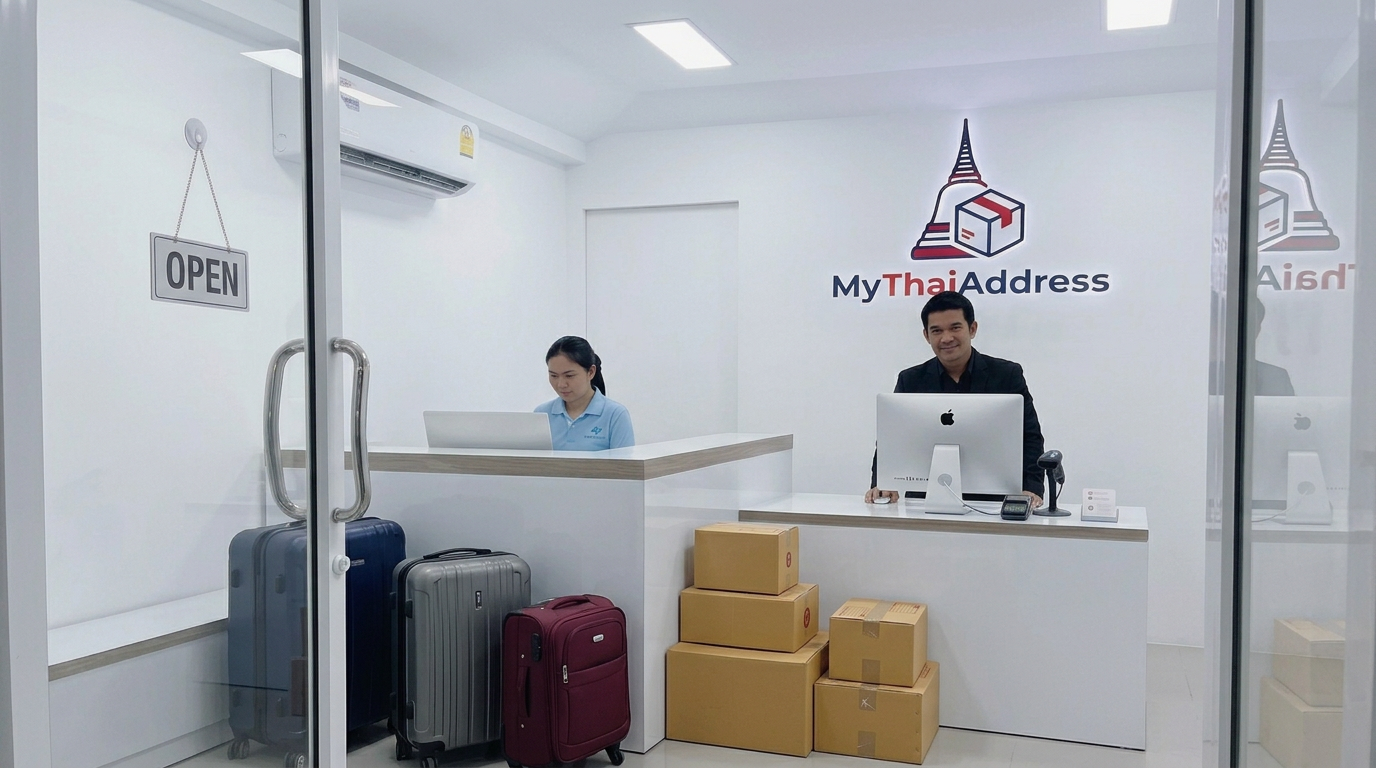 MyThaiAddress parcel and luggage reception space in Bangkok